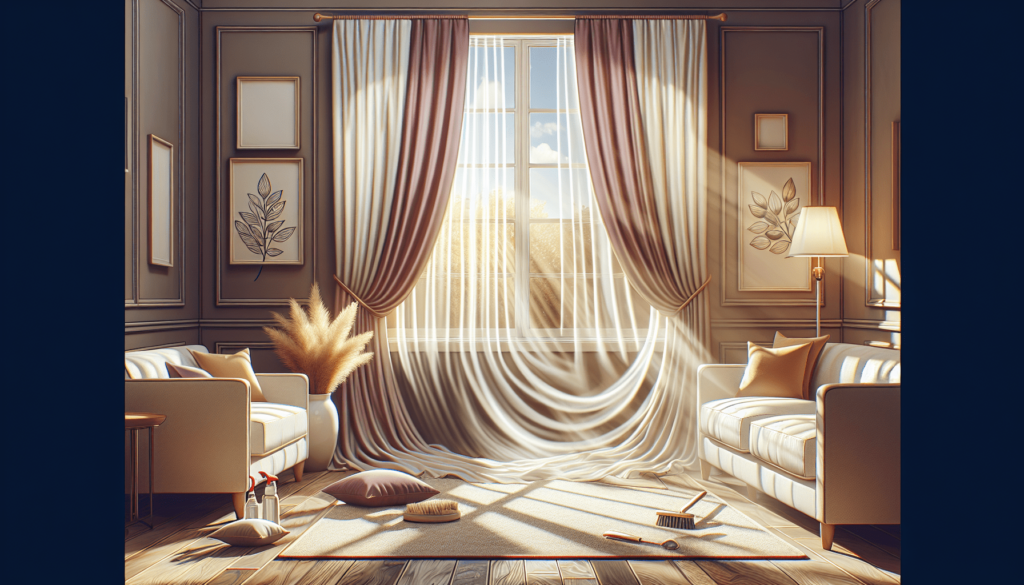 Drapes Or Curtains-Clean