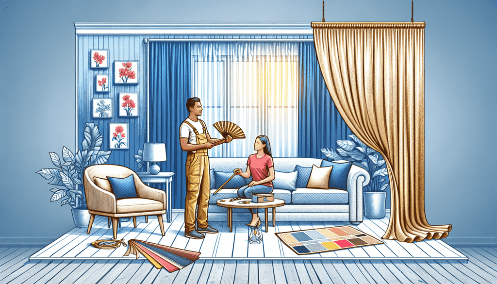 Drapes Or Curtains-Install Or Replace-Materials Provided By Customer