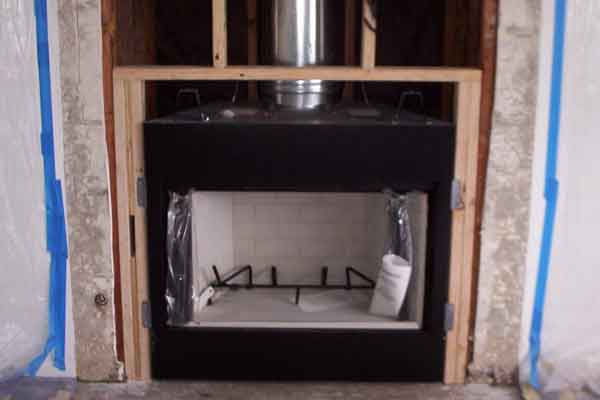 Pre-Fabricated Fireplace Unit-Gas-Repair