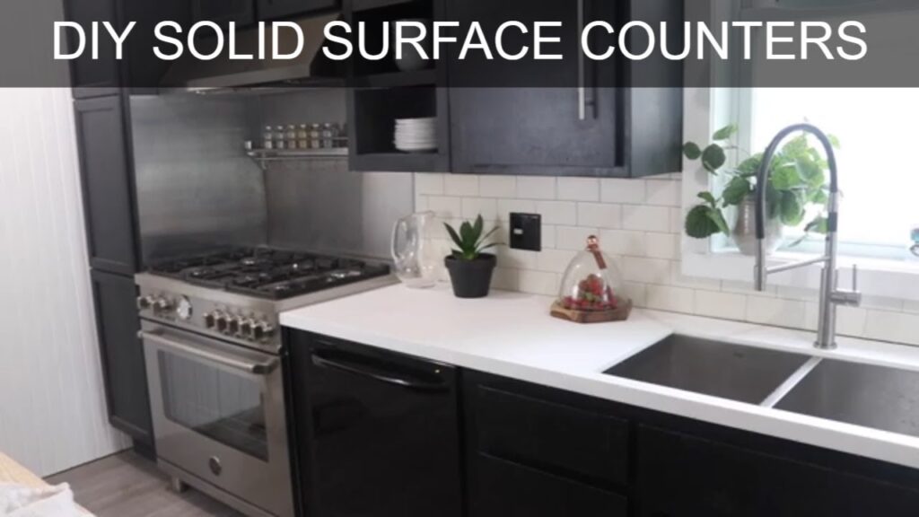Solid Surface Countertops-Install-Concrete-Stainless Steel